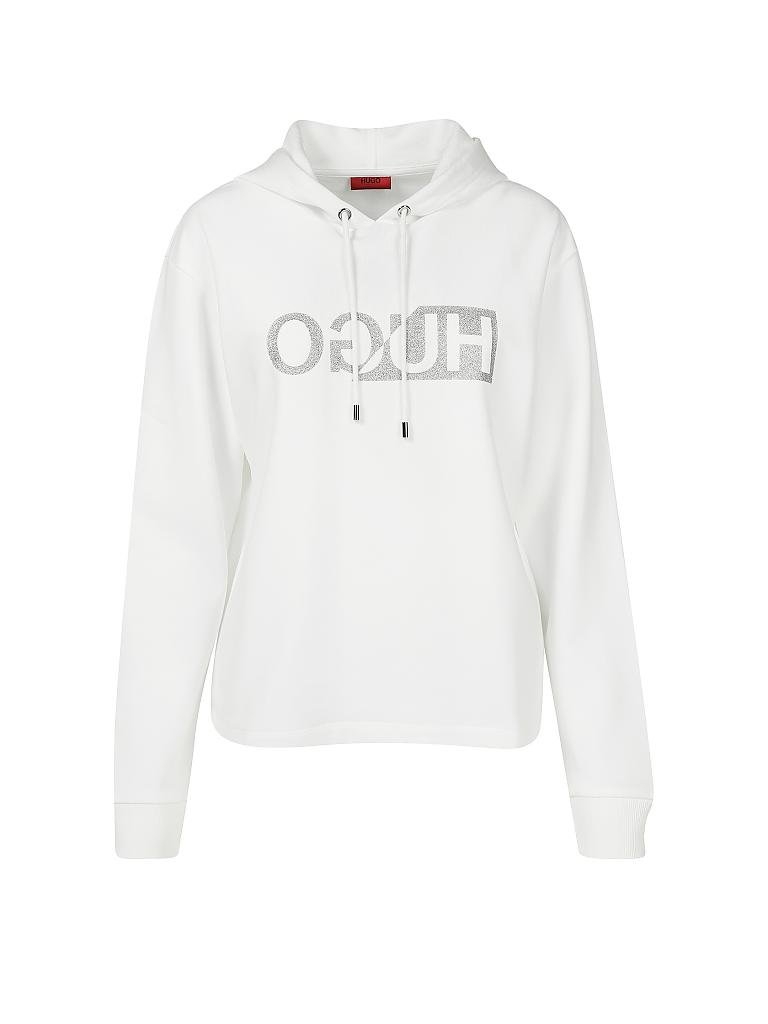 HUGO Kapuzensweater - Hoodie weiß | S