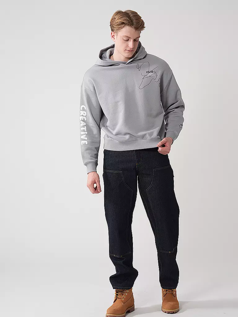 HUGO | Kapuzensweater - Hoodie | hellgrau