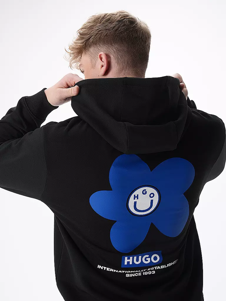 HUGO | Kapuzensweater - Hoodie | schwarz