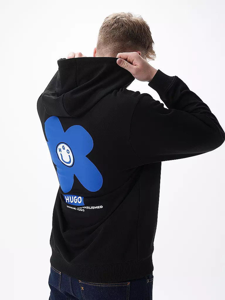 HUGO | Kapuzensweater - Hoodie | schwarz