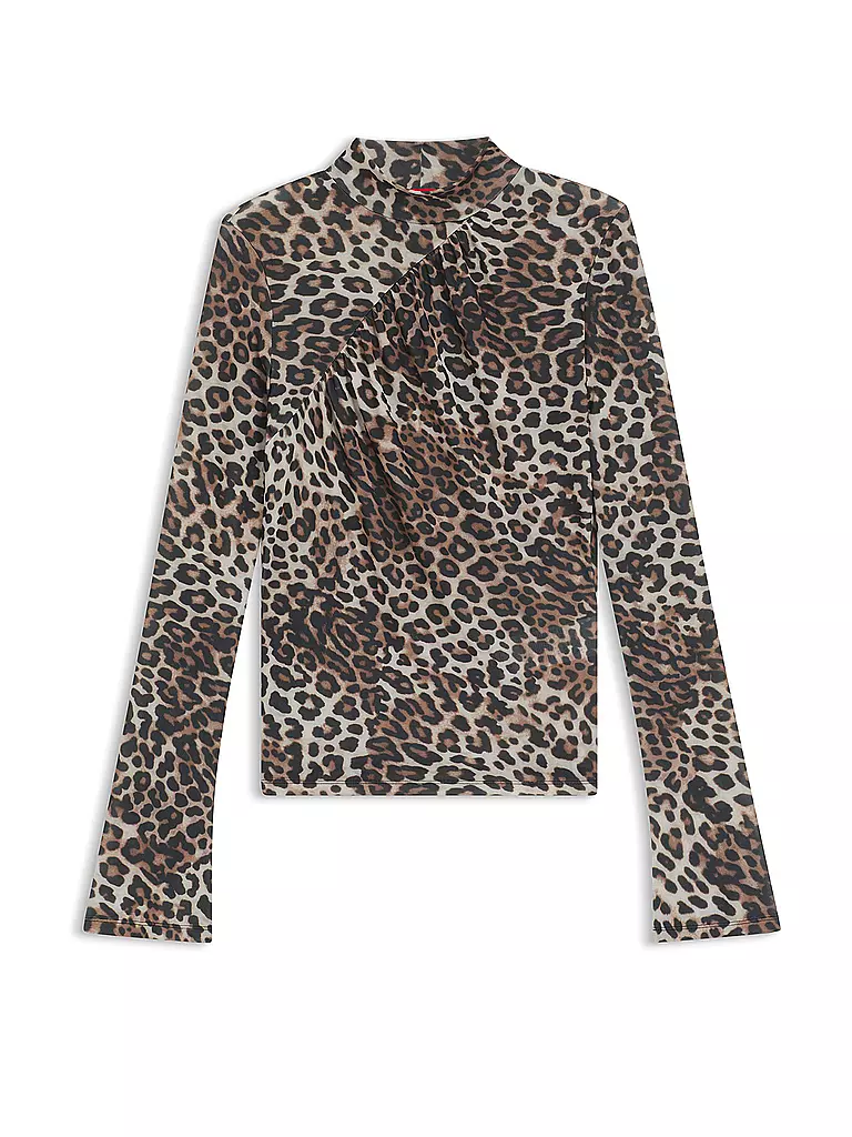 HUGO | Langarmshirt DARDONNAY | braun