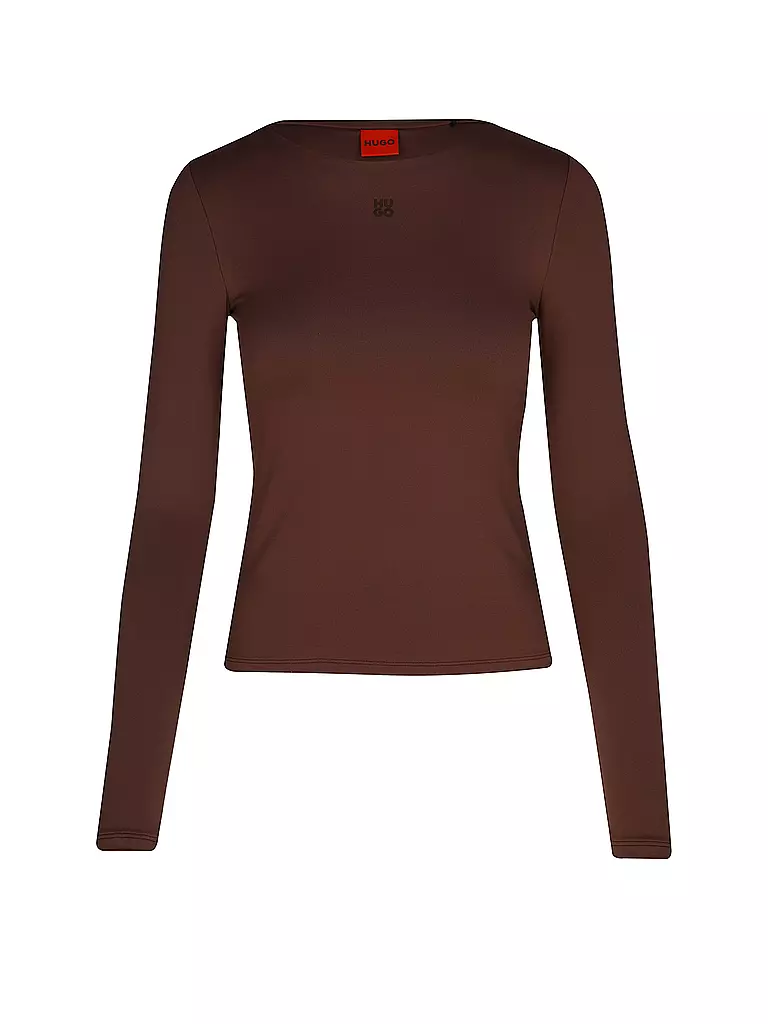 HUGO | Langarmshirt DASIIA | braun
