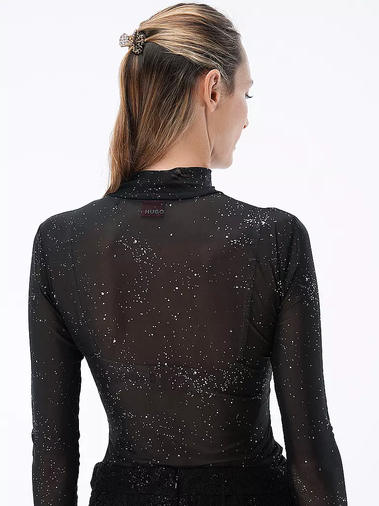 HUGO | Langarmshirt DILIONA | schwarz