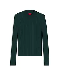 HUGO | Langarmshirt SARPHAMMILK | dunkelgrün