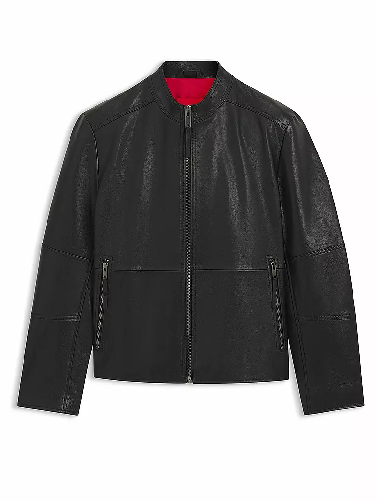 HUGO | Lederjacke LOKIS-3  | schwarz