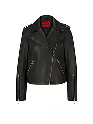 HUGO | Lederjacke LUJANA | schwarz