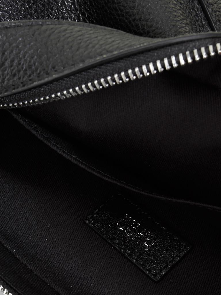 HUGO | Ledertasche - Minibag Victoria | schwarz