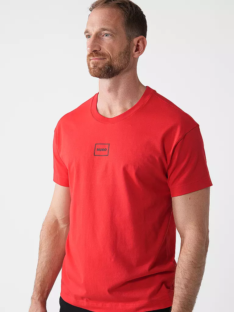 HUGO | Loungewear Shirt LAZE | rot