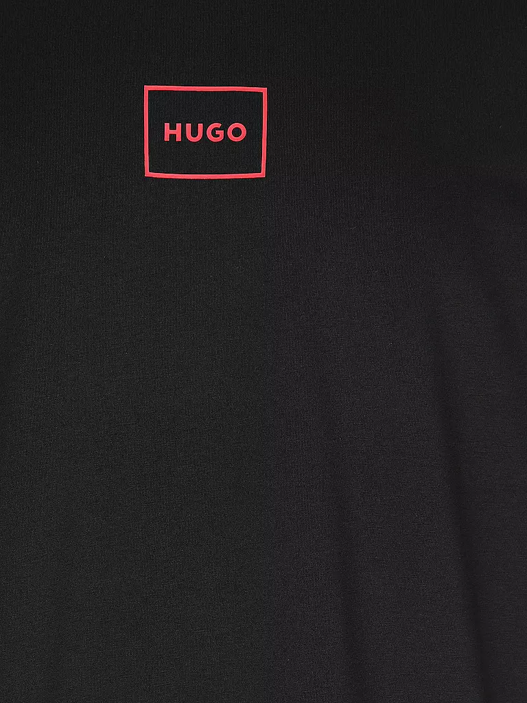 HUGO | Loungewear Shirt LAZE | schwarz