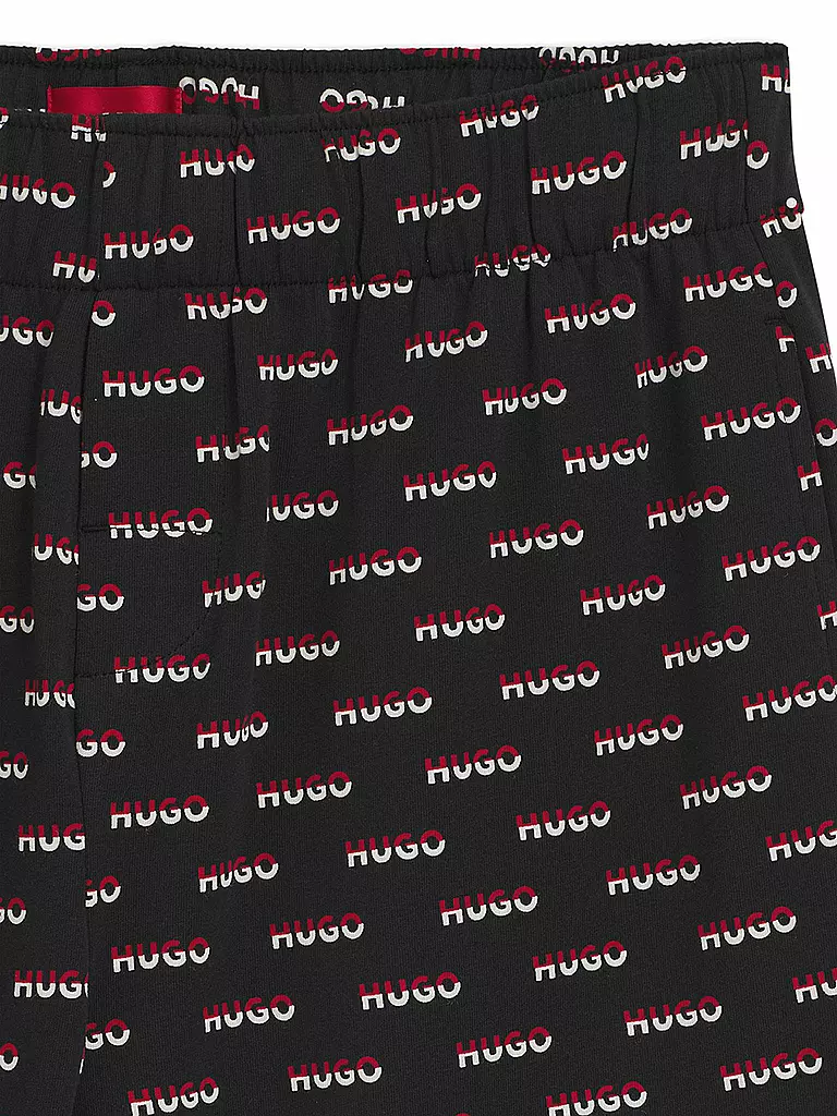 HUGO | Loungewear Shorts SPLIT | schwarz