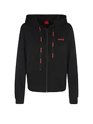 HUGO | Loungewear Sweatjacke  | schwarz