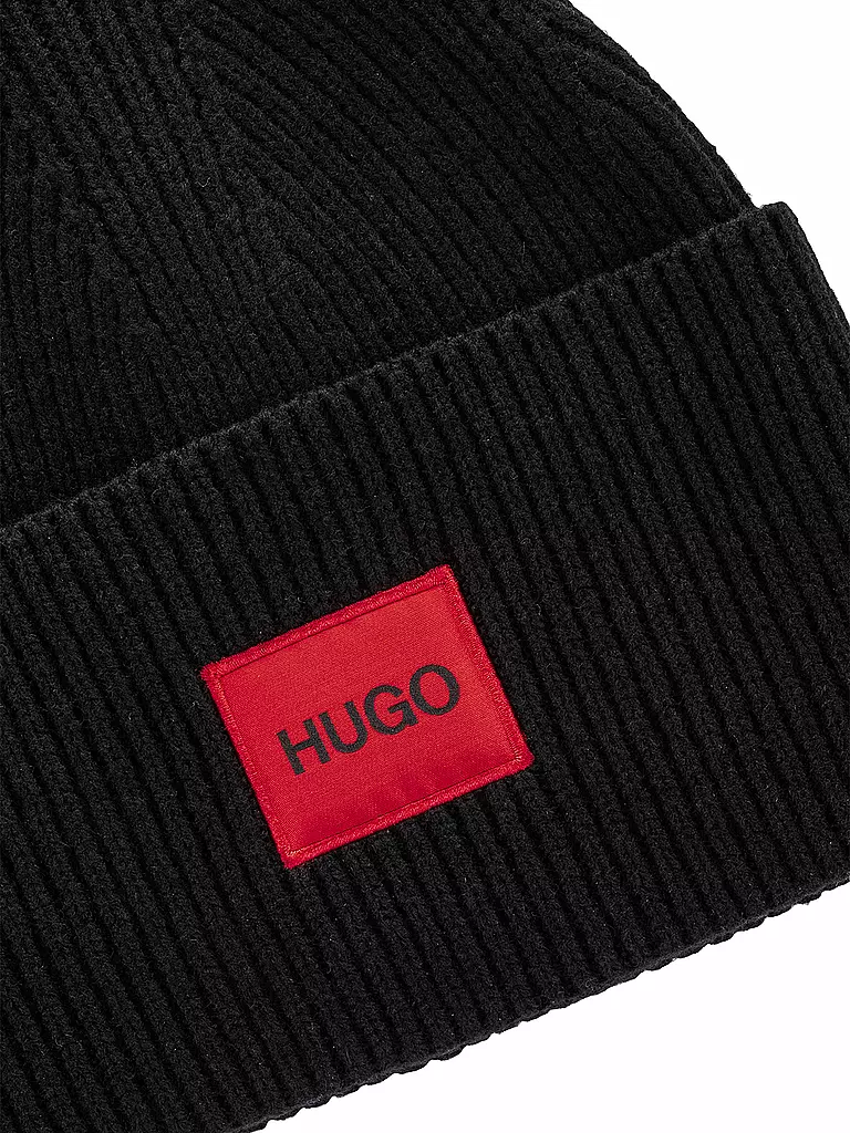 HUGO | Mütze - Haube XAFF | schwarz