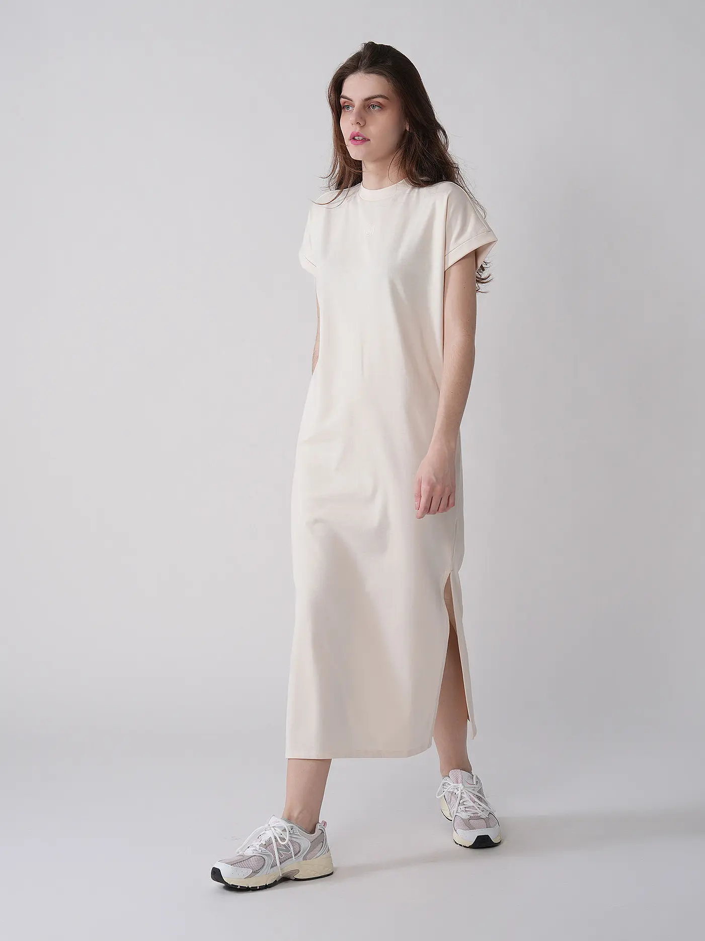 HUGO | Midikleid NALLE_B  | weiss
