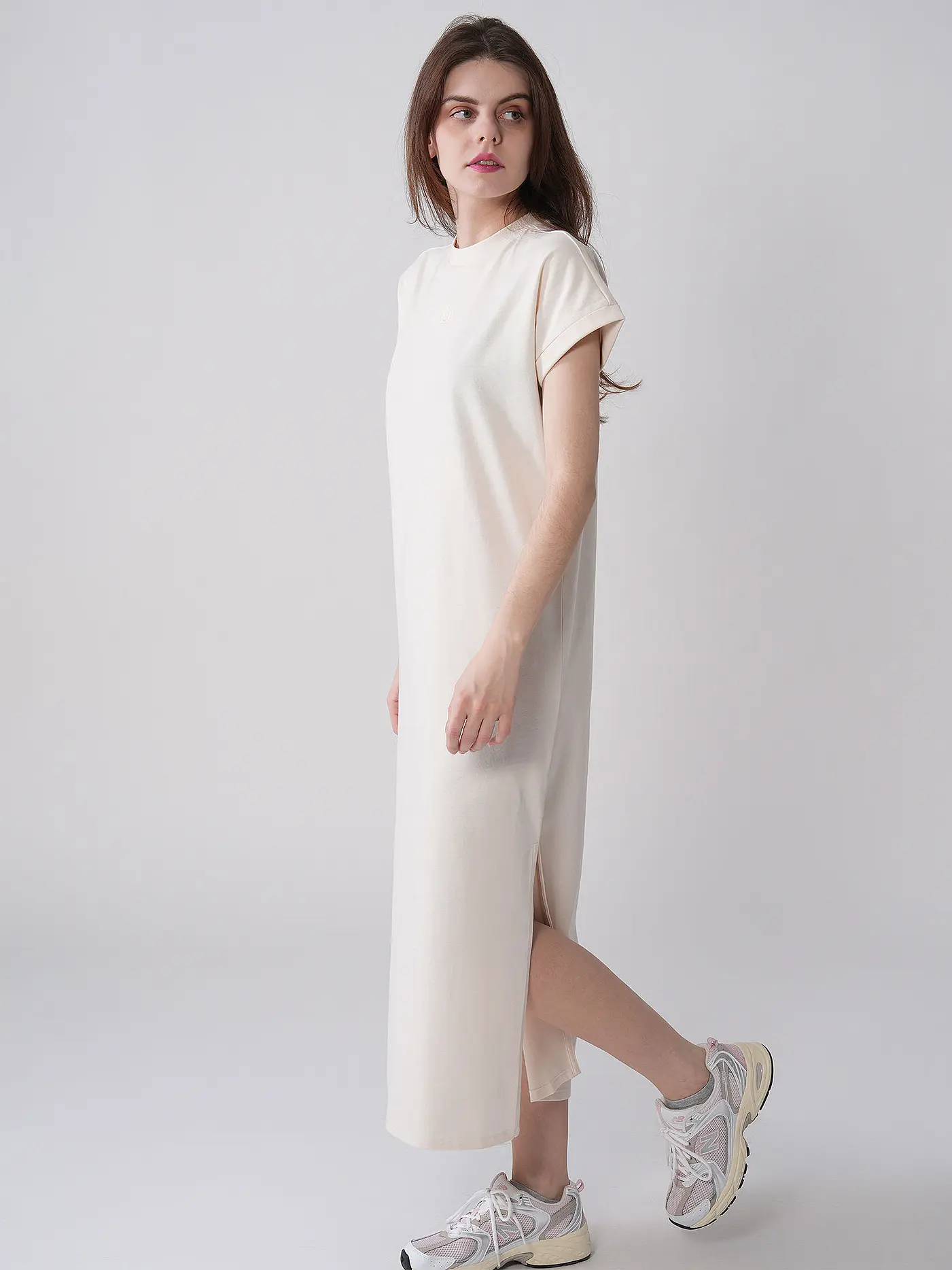 HUGO | Midikleid NALLE_B  | weiss