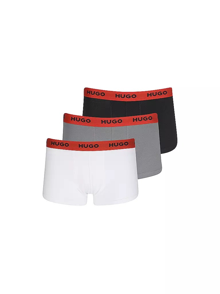 HUGO | Pants 3er Pkg schwarz grau weiß | weiss