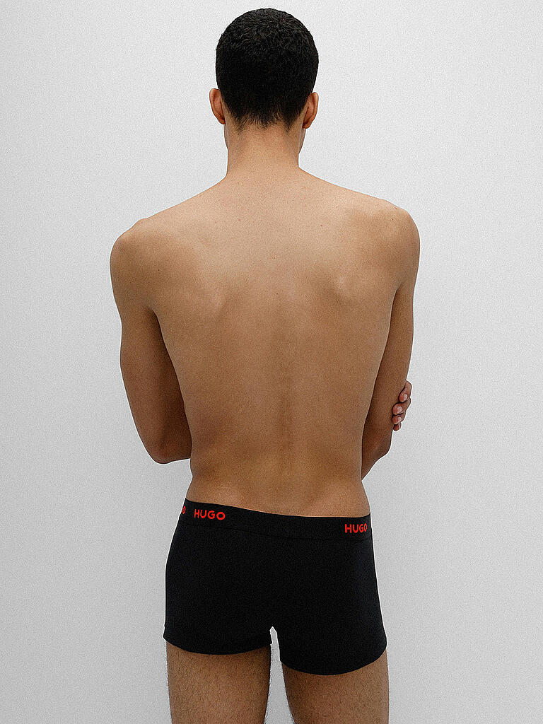 HUGO | Pants 3er Pkg schwarz rot | schwarz