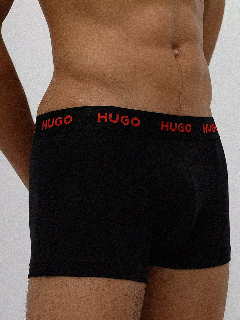 HUGO | Pants 3er Pkg schwarz rot | bunt