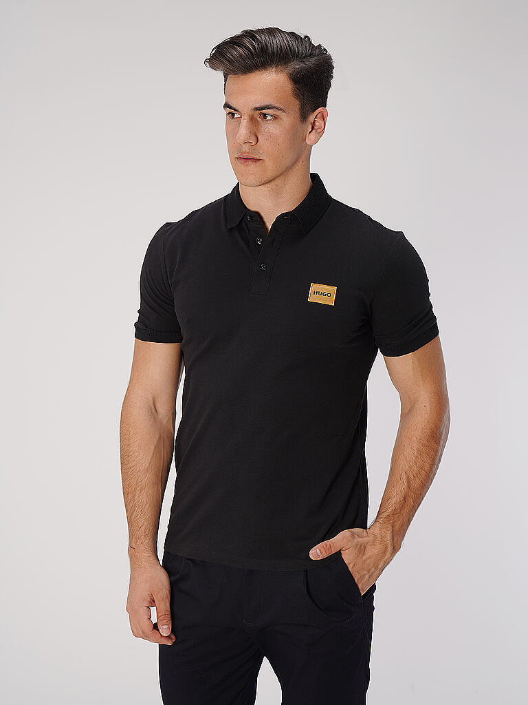 HUGO | Poloshirt DERESO | schwarz