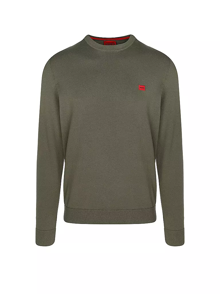 HUGO | Pullover SAN CASSIUS | Olive