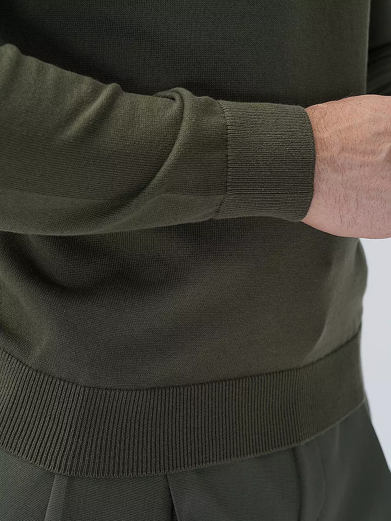 HUGO | Pullover SAN CASSIUS | Olive