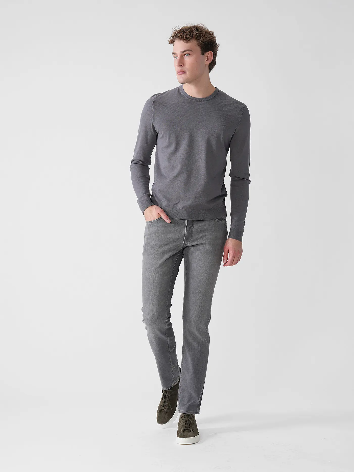HUGO | Pullover SAN CODY | grau