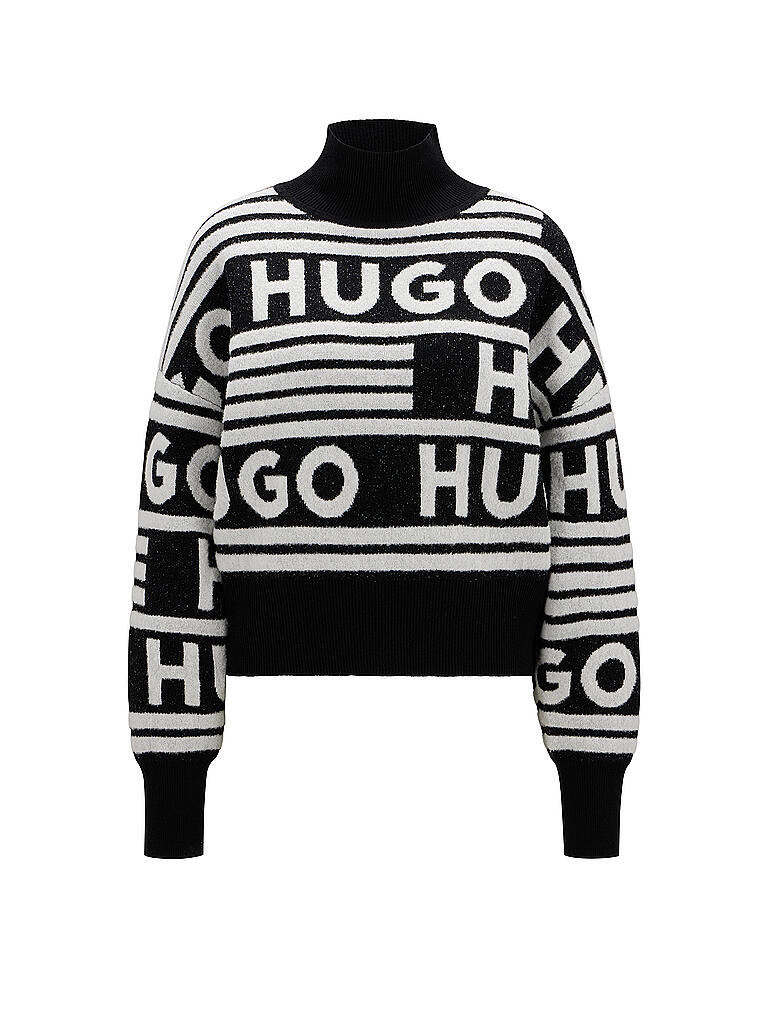 HUGO Jungen Pullover Kapuzen-Sweatshirt - Gebürstetes Baumwoll-Fleece Mit HUGO-Aufdruck