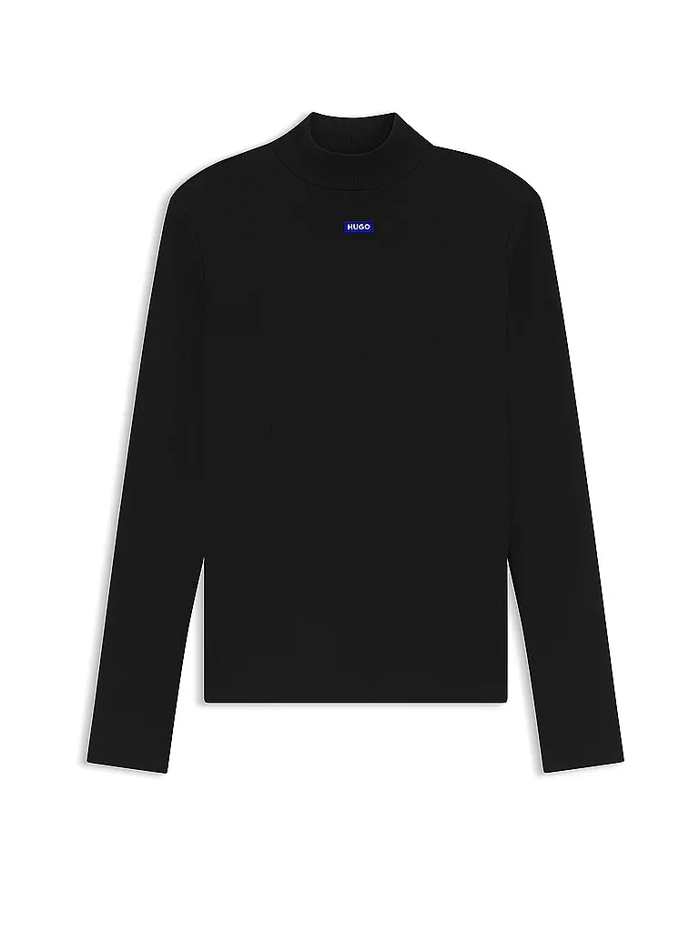 HUGO | Rollkragenpullover  | schwarz