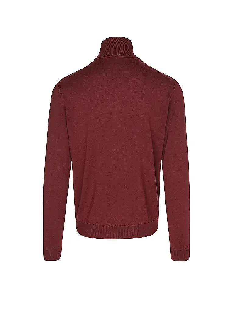 HUGO | Rollkragenpullover THOMAS M | dunkelrot