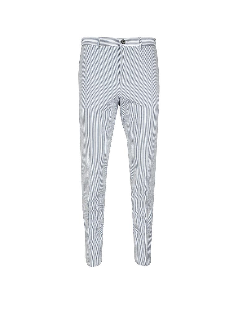 HUGO | Seersucker Anzughose Extra Slim Fit Helo | blau