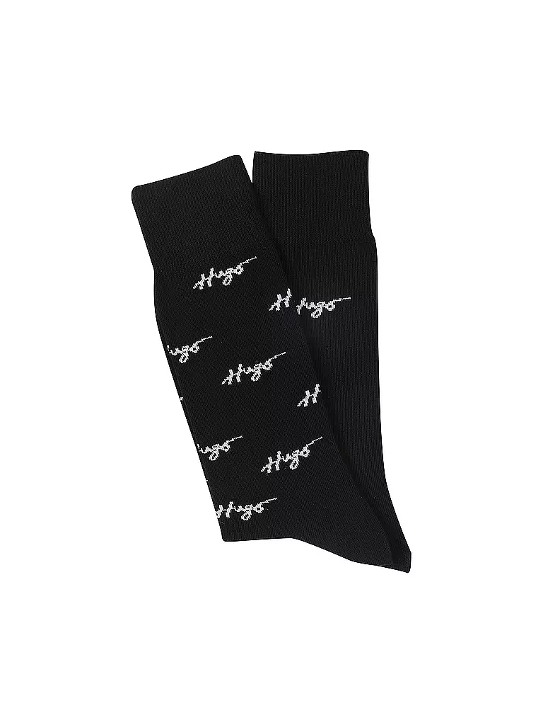 HUGO | Socken 2-er Pkg black | schwarz