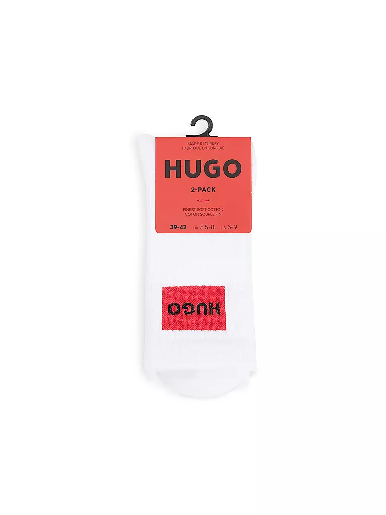 HUGO | Socken 2er Pkg white | weiss