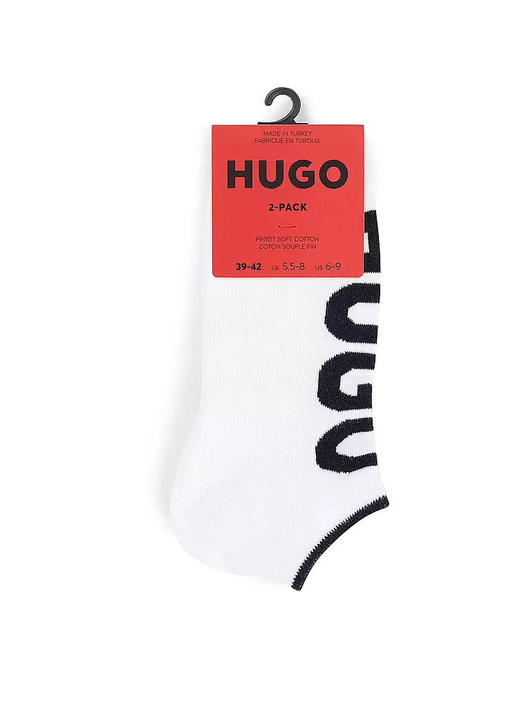 HUGO | Socken 2er Pkg white | schwarz