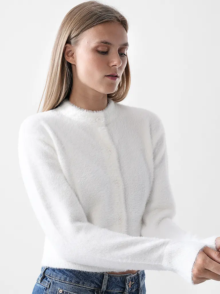 HUGO | Strickjacke SFURRY_B | creme