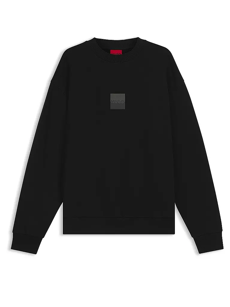 HUGO | Sweater DUSPLITED | schwarz