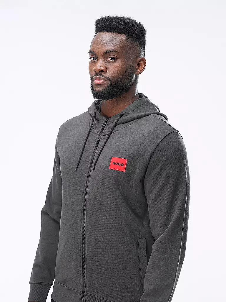 HUGO | Sweatjacke DAPLE 212 | grau
