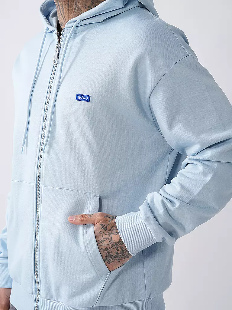 HUGO | Sweatjacke NADARASI | hellblau