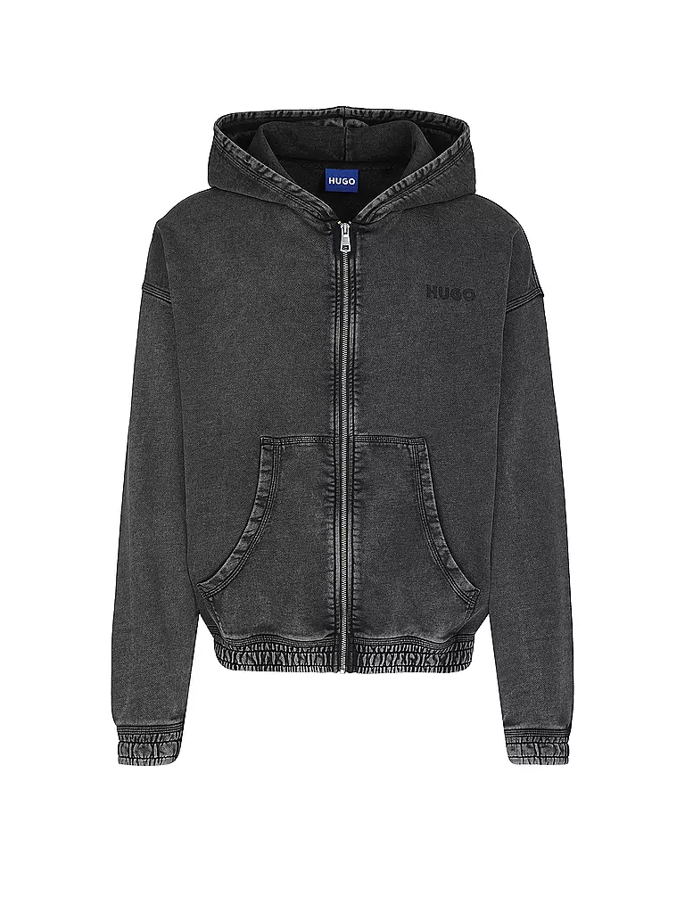 HUGO | Sweatjacke NEBUDI | schwarz