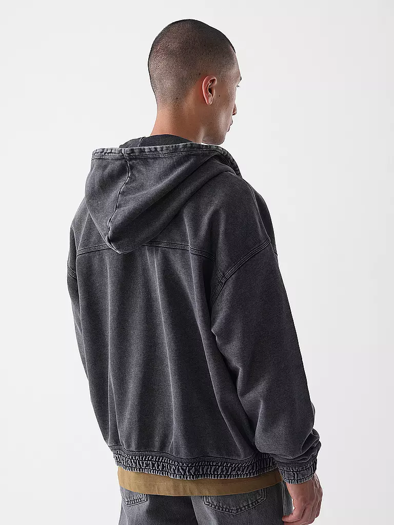 HUGO | Sweatjacke NEBUDI | schwarz