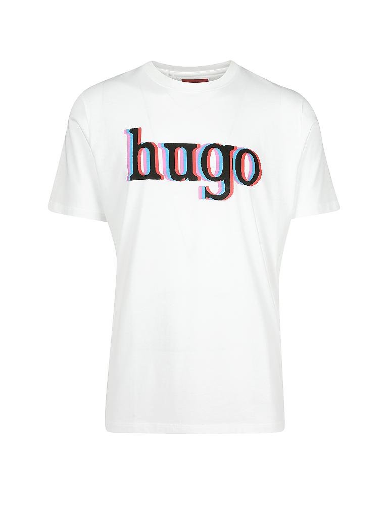 HUGO | T Shirt " Dontrol " | weiß