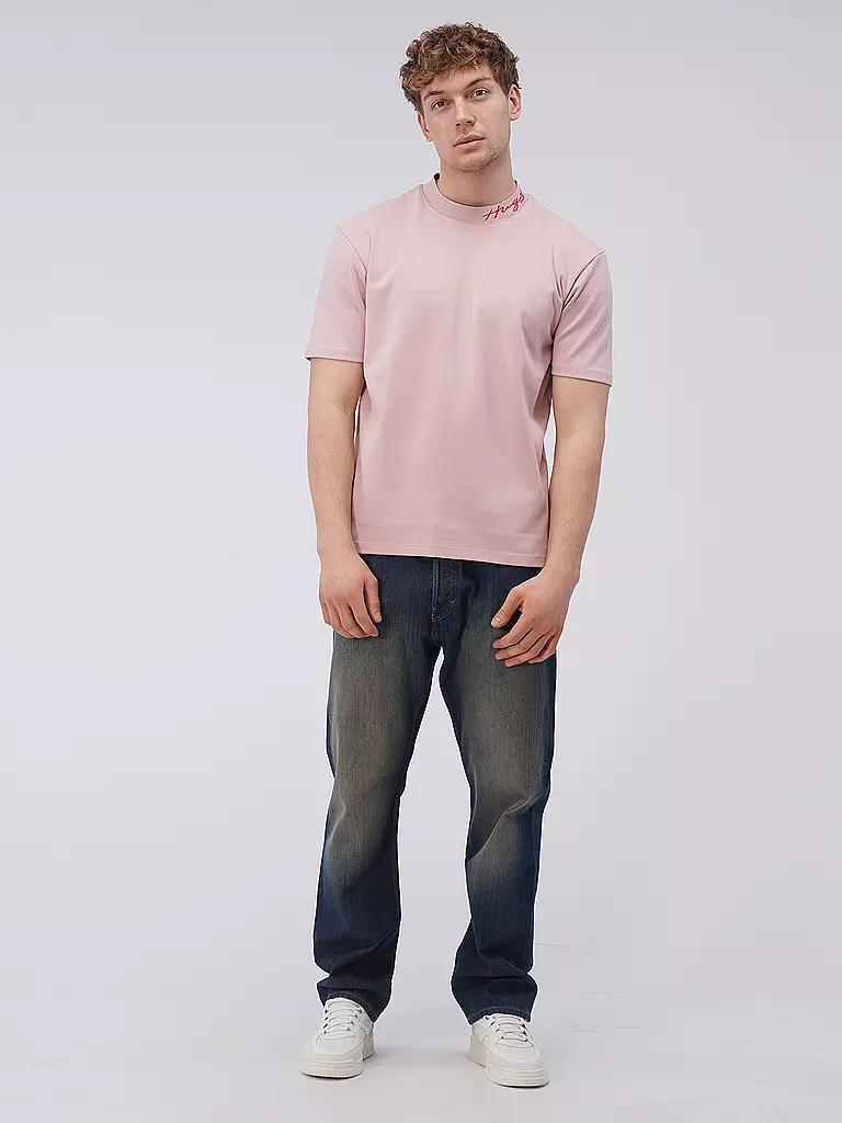 HUGO | T-Shirt  DEMMING | rosa