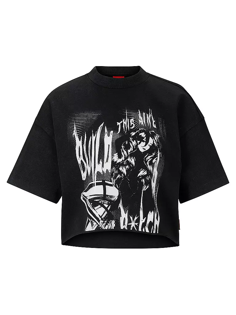 HUGO | T-Shirt  | schwarz