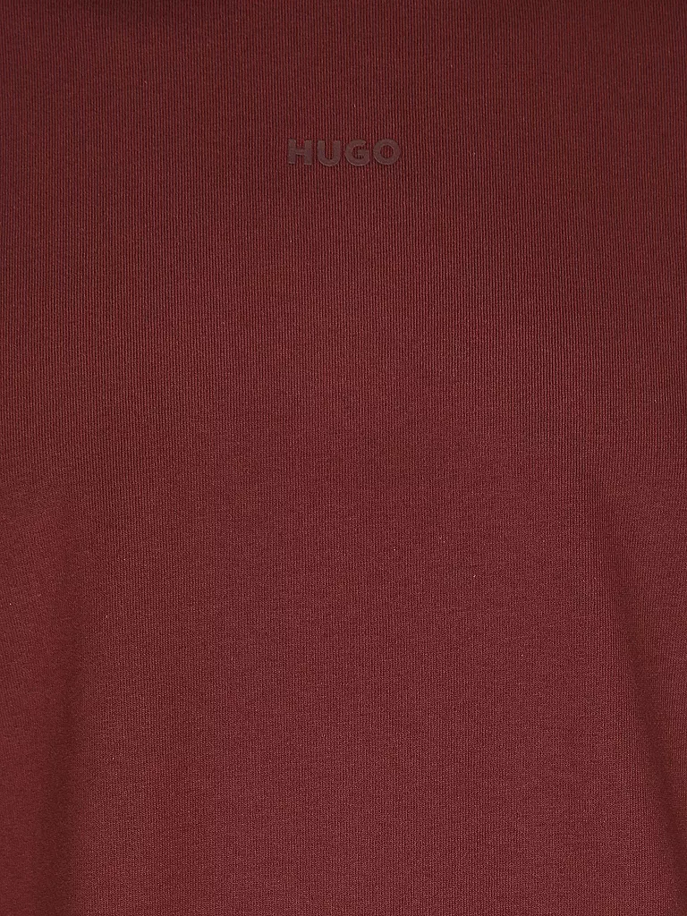 HUGO | T-Shirt  | dunkelrot
