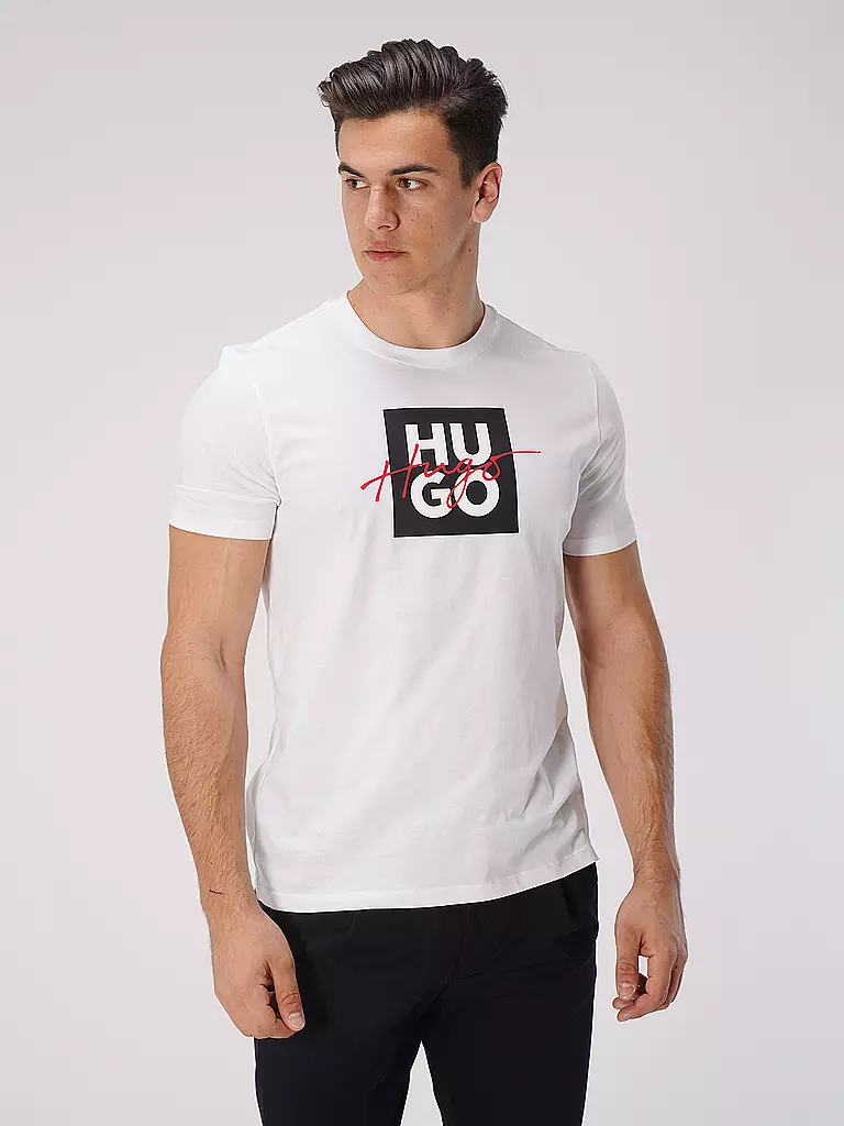 HUGO | T-Shirt DALPACA | weiss