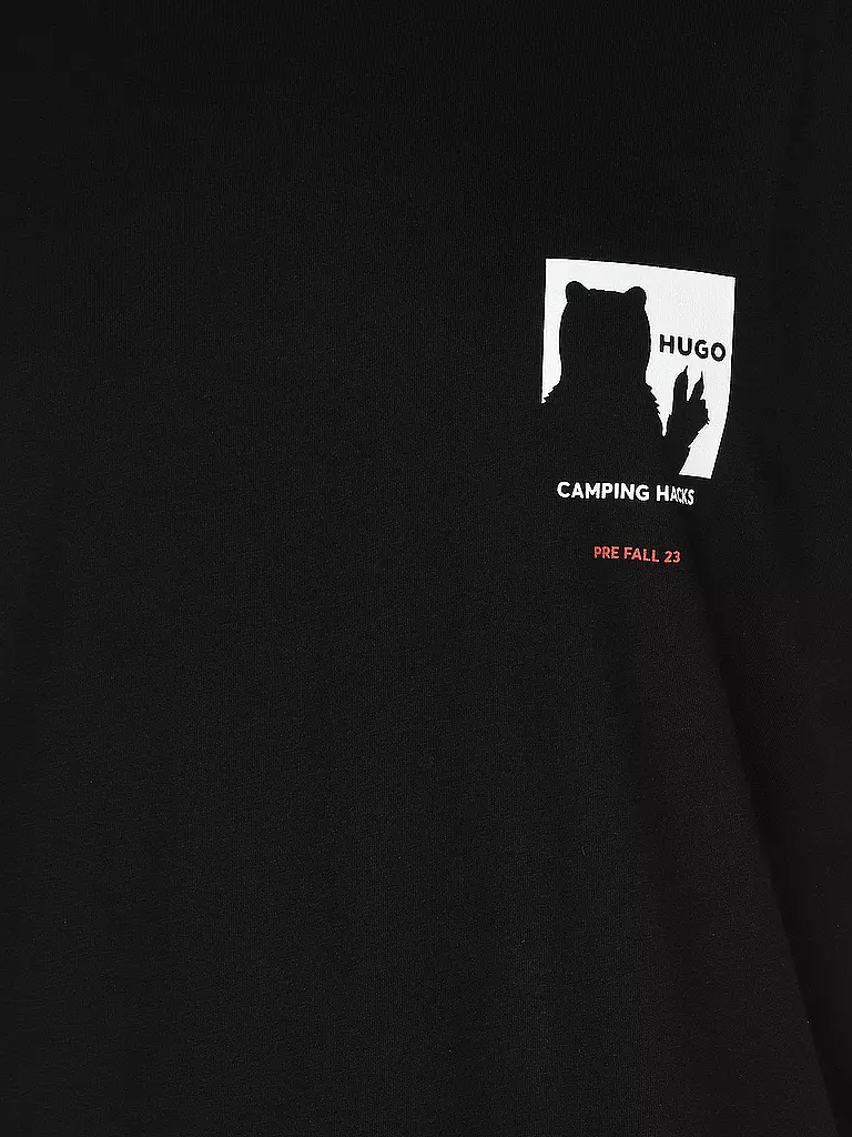 HUGO | T-Shirt DAMPEGGIO | schwarz