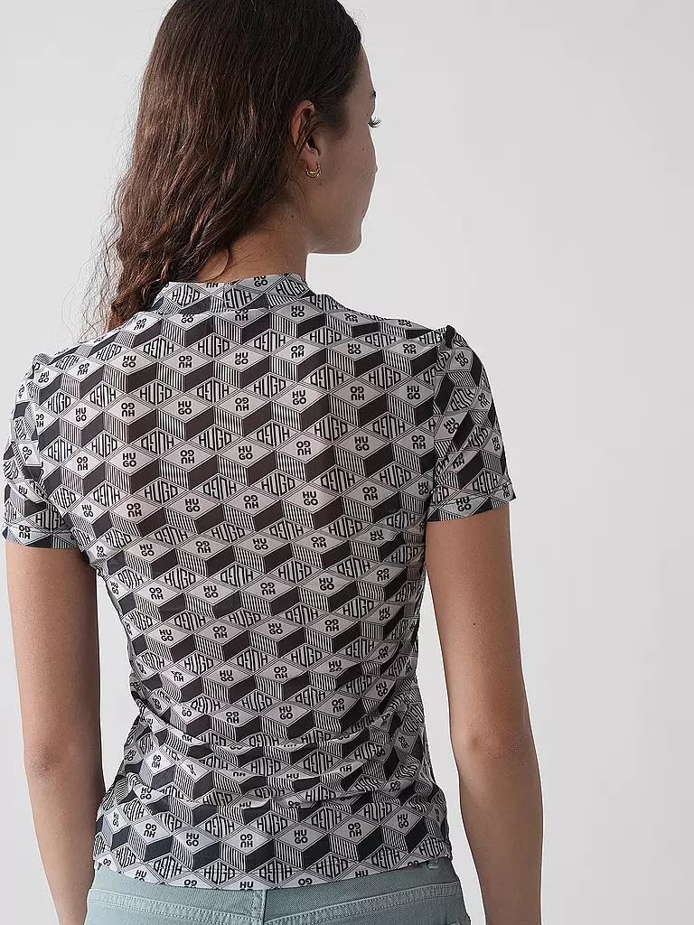 HUGO | T-Shirt DASTORIA | silber