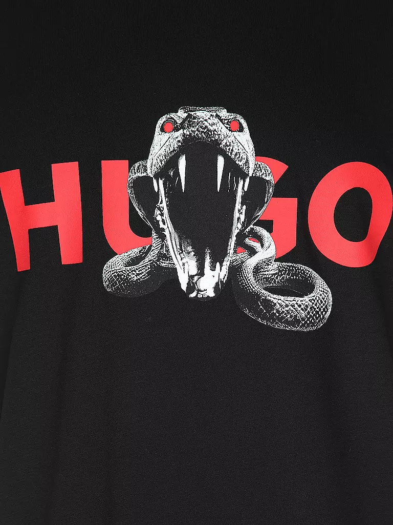 HUGO | T-Shirt DEYLADEC | schwarz