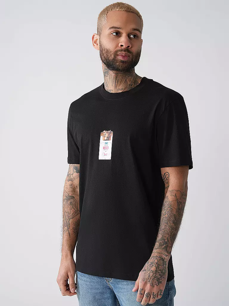 HUGO | T-Shirt DILESSES | schwarz