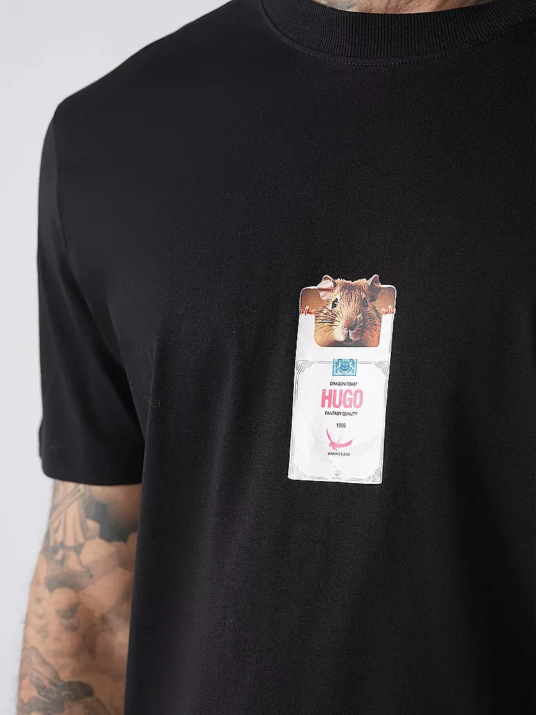 HUGO | T-Shirt DILESSES | schwarz