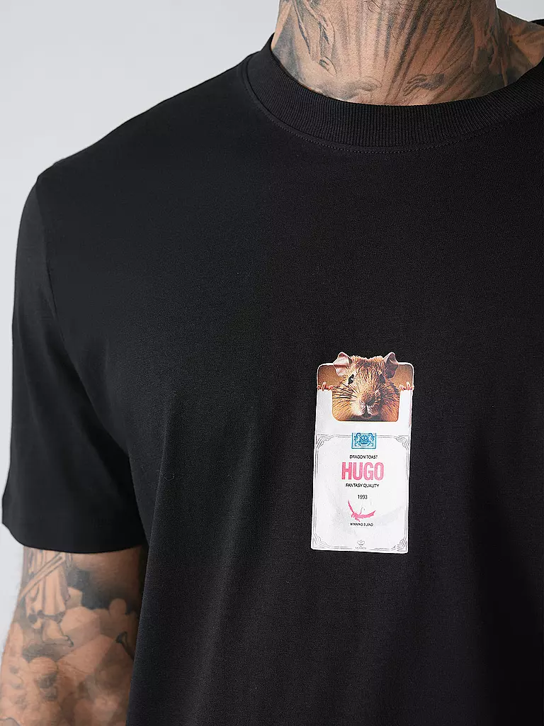HUGO | T-Shirt DILESSES | schwarz