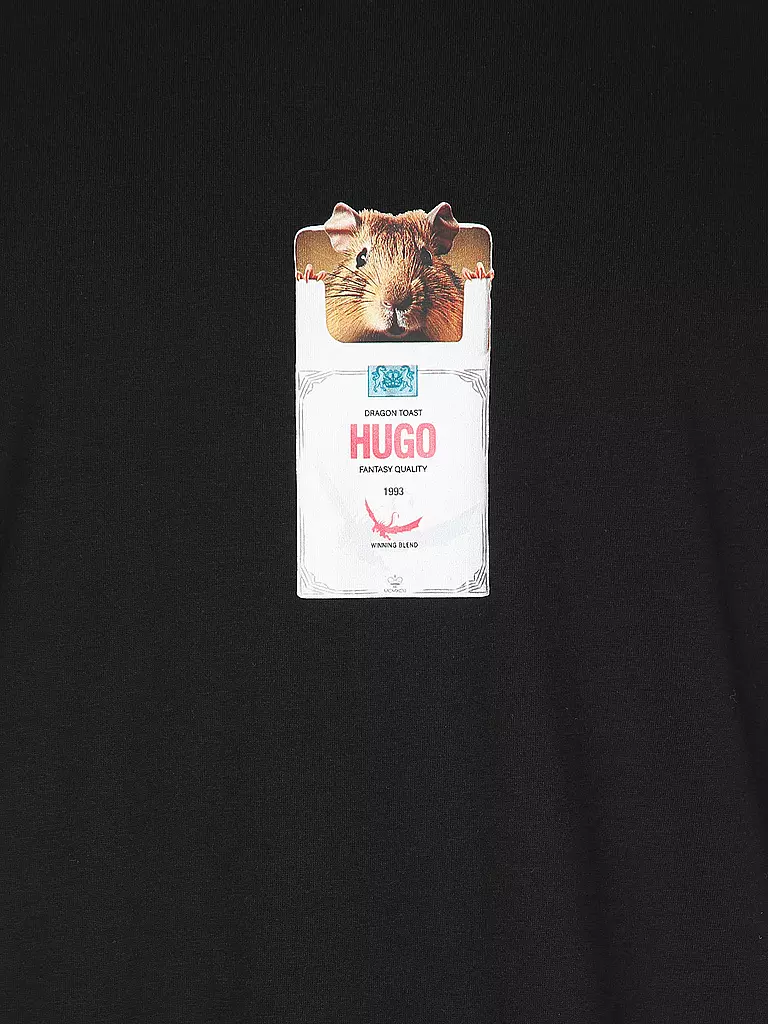 HUGO | T-Shirt DILESSES | schwarz